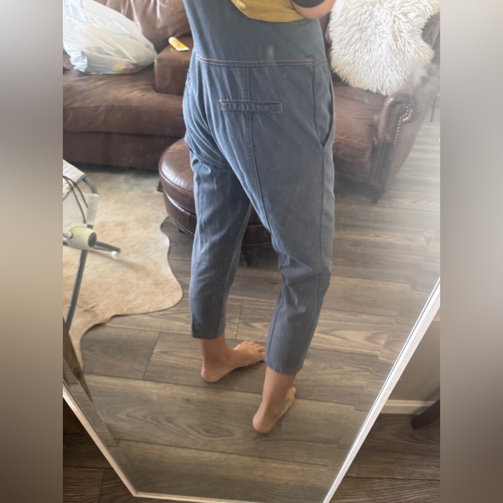 Handmade Casual Blue Denim Overalls one of a kind - Picture 12 of 15
